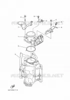 GASKLEP HUIS voor Yamaha F300B Electric Starter, Remote Control, Power Trim & Tilt, Shaft 25