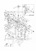 KUIPFRAME voor Yamaha F300B Electric Starter, Remote Control, Power Trim & Tilt, Shaft 25