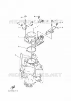 GASKLEP HUIS voor Yamaha F300X Electric Starter, Digital Control, Power Trim & Tilt, Shaft 25
