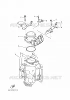 GASKLEP HUIS voor Yamaha F300N Electric Starter, Digital Control, Power Trim & Tilt, Shaft 25