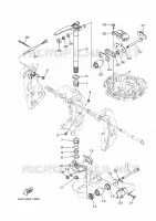 HOUDER 2 voor Yamaha F300N Electric Starter, Digital Control, Power Trim & Tilt, Shaft 25