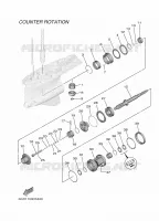 DEKSEL EN TRANSMISSIE PROPELLERS 5 voor Yamaha XF425N Electric Starter, Digital Electronic Control, Power Trim & Tilt, Shaft 25
