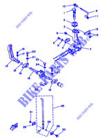 GASBEDIENING voor Yamaha 6D 2 Stroke, Electric Start, Manual Tilt 1992