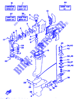 REPARATIESET  voor Yamaha 6D 2 Stroke, Electric Start, Manual Tilt 1992