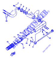 STUUR voor Yamaha 6D 2 Stroke, Electric Start, Manual Tilt 1992