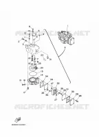 CARBURATEUR  voor Yamaha 8C Manual Starter, Tiller Handle, Manual Tilt, Pre-Mixing, Shaft 15