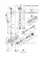DEKSEL EN TRANSMISSIE PROPELLERS 3 voor Yamaha LF150X Counter Rotation, Remote Control, Power Trim & Tilt, Shaft 25