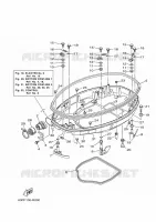 LAGERE DEKSEL 1 voor Yamaha LF150X Counter Rotation, Remote Control, Power Trim & Tilt, Shaft 25