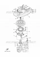 DYNAMO voor Yamaha LF150X Counter Rotation, Electric Starter, Remote Control, Power Trim & Tilt, Shaft 25