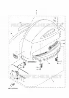 KUIP BOVENSTE voor Yamaha LF150B 2017