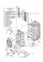 CILINDER / CARTERDELEN 1 voor Yamaha LF150C 2017