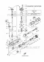 DEKSEL EN TRANSMISSIE PROPELLERS 3 voor Yamaha LF175X Electric Starter, Counter rotation, Tiller & Remote Control, Power Trim & Tilt, Shaft 25