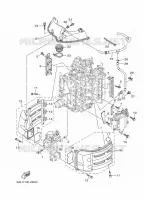 INLAAT 1 voor Yamaha FL200B Counter Rotation, Electric Starter, Remote Control, Power Trim & Tilt, Shaft 25