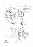 BENZINEPOMP 1 voor Yamaha LF200L Counter Rotation, Electric Starter, Tiller & Remote Control, Power Trim & Tilt, Shaft 20