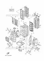 REPARATIESET 1 voor Yamaha LF200L Counter Rotation, Electric Starter, Tiller & Remote Control, Power Trim & Tilt, Shaft 20