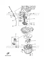 VENTILATEUR D'HUILE voor Yamaha LF225T Left Hand, Electric Start, Power Trim & Tilt, Remote Control, Shaft 25