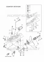 DEKSEL EN TRANSMISSIE PROPELLERS 4 voor Yamaha LF350X Counter Rotation, Electric Starter, Tiller & Remote Control, Power Trim & Tilt, Shaft 25