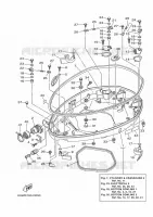 LAGERE DEKSEL 1 voor Yamaha LF350X Counter Rotation, Electric Starter, Tiller & Remote Control, Power Trim & Tilt, Shaft 25