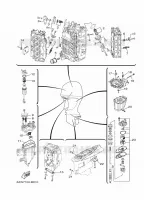 ONDERHOUDSDELEN voor Yamaha LF350X Counter Rotation, Electric Starter, Tiller & Remote Control, Power Trim & Tilt, Shaft 25