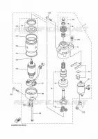 STARTMOTOR voor Yamaha LF350X Counter Rotation, Electric Starter, Tiller & Remote Control, Power Trim & Tilt, Shaft 25