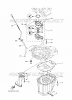 VENTILATEUR D'HUILE voor Yamaha LF350X Counter Rotation, Electric Starter, Tiller & Remote Control, Power Trim & Tilt, Shaft 25