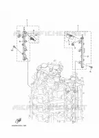 GASKLEP HUIS 2 voor Yamaha LF350X Counter Rotation, Remote Control, Electric Starter, Power Trim & Tilt, Shaft 25