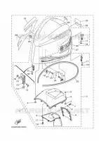 KUIP BOVENSTE voor Yamaha LF350X Counter Rotation, Remote Control, Electric Starter, Power Trim & Tilt, Shaft 25