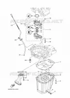 VENTILATEUR D'HUILE voor Yamaha LF350X Counter Rotation, Remote Control, Electric Starter, Power Trim & Tilt, Shaft 25