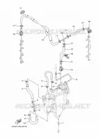BENZINEPOMP 2 voor Yamaha LF350U Counter Rotation, Remote Control, Electric Starter, Power Trim & Tilt, Shaft 30