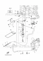 BRANDSTOF SYSTEEM 1 voor Yamaha LF350U Counter Rotation, Remote Control, Electric Starter, Power Trim & Tilt, Shaft 30