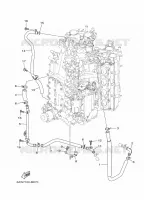 CILINDER EN CARTERDELEN 4 voor Yamaha LF350U Counter Rotation, Remote Control, Electric Starter, Power Trim & Tilt, Shaft 30