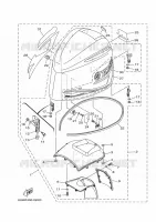KUIP BOVENSTE voor Yamaha LF350U Counter Rotation, Remote Control, Electric Starter, Power Trim & Tilt, Shaft 30