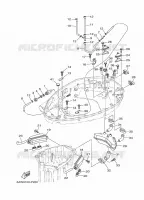 LAGERE DEKSEL 2 voor Yamaha LF350U Counter Rotation, Remote Control, Electric Starter, Power Trim & Tilt, Shaft 30
