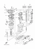 REPARATIESET 2 voor Yamaha LF350U Counter Rotation, Remote Control, Electric Starter, Power Trim & Tilt, Shaft 30