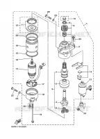 STARTMOTOR voor Yamaha LF350U Counter Rotation, Remote Control, Electric Starter, Power Trim & Tilt, Shaft 30