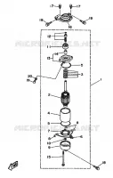 STARTMOTOR voor Yamaha L200BETO 2 Stroke, Left Hand,  Electric Start, Remote Control, Power Trim & Tilt, Oil injection 1995