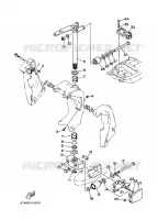 HOUDER 2 voor Yamaha L250A Left Hand, Electric Start, Remote Control, Power Trim & Tilt, Oil injection, Shaft 25