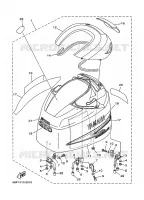 BOVENKAP voor Yamaha LZ150P Left Hand, Electric Start, Remote Control, Power Trim & Tilt, Oil injection, Shaft 25