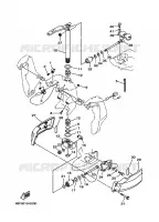 HOUDER 2 voor Yamaha LZ150P Left hand, Electric Start, Remote Control, Power Trim & Tilt 2000