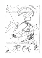 BOVENKAP voor Yamaha LZ200N 2-STROKE, Counter Rotation 2007