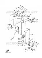 GASBEDIENING voor Yamaha LZ200N 2-STROKE, Counter Rotation 2007