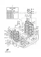 CILINDER / CARTERDELEN 1 voor Yamaha Z150P 2-STROKE 2007