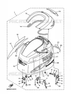 BOVENKAP voor Yamaha Z150P High Pressure Direct injection, Electric Starter, Remote Control, Power Trim & Tilt 2001