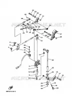 GASBEDIENING voor Yamaha Z150P High Pressure Direct injection, Electric Starter, Remote Control, Power Trim & Tilt 2001