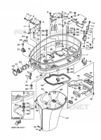 LAGERE ZIJKUIP voor Yamaha Z150P High Pressure Direct injection, Electric Starter, Remote Control, Power Trim & Tilt 2001