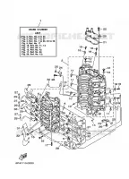 CILINDER / CARTERDELEN 1 voor Yamaha VZ150T VMAX, Electric Start, Power Trim & Tilt, Remote Control, Shaft 20