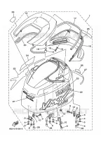 BOVENKAP voor Yamaha Z150Q Electric Starter, Remote Control, Power Trim & Tilt, Oil injection, Shaft 20