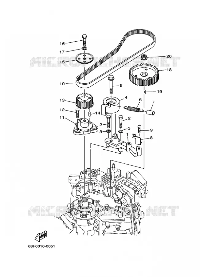 BRANDSTOFPOMP AANDRIJVING Yamaha OUTBOARD ENGINES 150hp (110.3kW) 2003 Z150  Z150QETOL