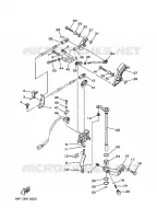 GASBEDIENING voor Yamaha Z150Q 2 Stroke, High Pressure Direct injection, Electric Starter, Remote Control, Power Trim & Tilt 2002