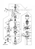 STARTMOTOR voor Yamaha Z150Q 2 Stroke, High Pressure Direct injection, Electric Starter, Remote Control, Power Trim & Tilt 2002